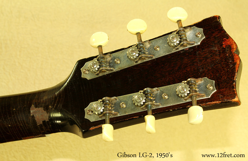 Gibson LG-2 1950\'s head rear