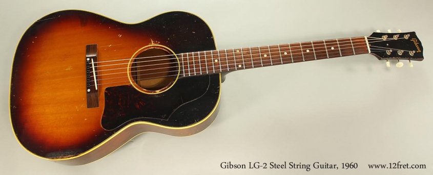 Gibson LG-2 Steel String Guitar, 1960 Full Front View