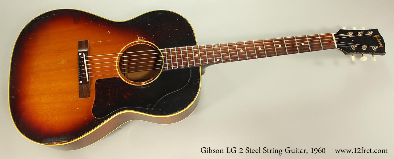 Gibson LG-2 Steel String Guitar, 1960 Full Front View