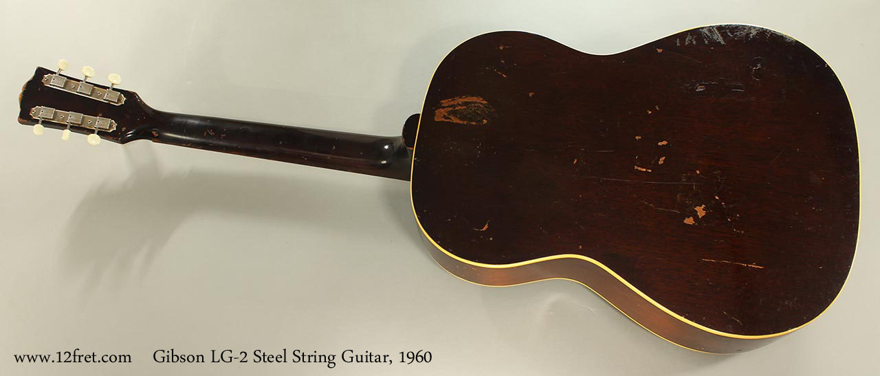 Gibson LG-2 Steel String Guitar, 1960 Full Rear View