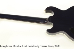 Gibson Longhorn Double Cut Solidbody Trans Blue, 2008 Full Rear View