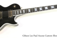 Gibson Les Paul Axcess Custom Ebony, 2015 Full Front View
