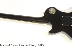 Gibson Les Paul Axcess Custom Ebony, 2015 Full Rear View