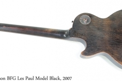 Gibson BFG Les Paul Model Black, 2007 Full Rear View