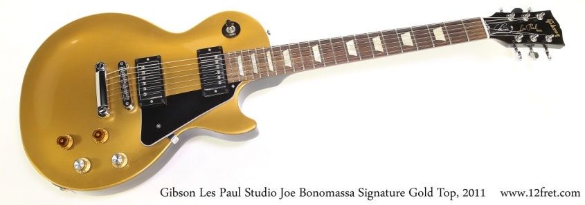 Gibson Les Paul Studio Joe Bonomassa Signature Gold Top, 2011   Full Front View