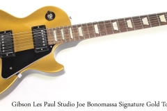Gibson Les Paul Studio Joe Bonomassa Signature Gold Top, 2011   Full Front View
