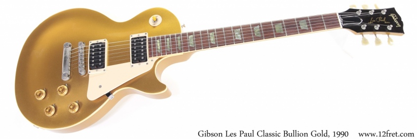 Gibson Les Paul Classic Bullion Gold, 1990 Full Front View