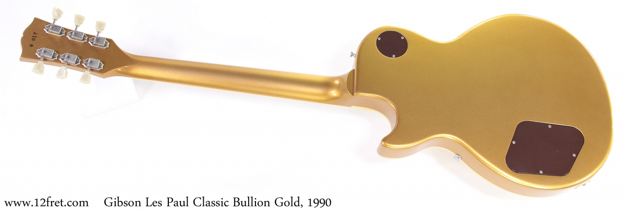 Gibson Les Paul Classic Bullion Gold, 1990 Full Rear View