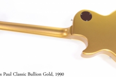 Gibson Les Paul Classic Bullion Gold, 1990 Full Rear View