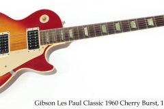 Gibson Les Paul Classic 1960 Cherry Burst, 1993 Full Front View