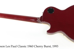 Gibson Les Paul Classic 1960 Cherry Burst, 1993 Full Rear View