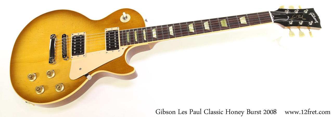 Gibson Les Paul Classic Honey Burst 2008 Full Front View