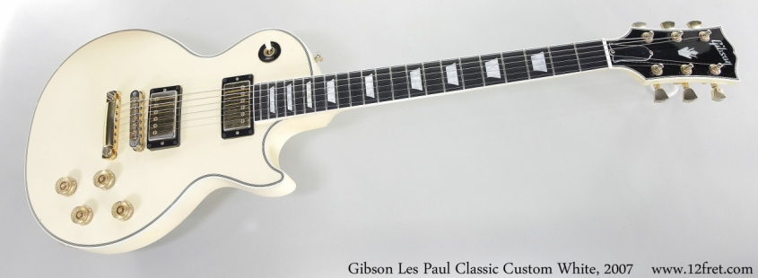 Gibson Les Paul Classic Custom White, 2007 Full Front View