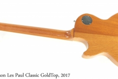 Gibson Les Paul Classic GoldTop, 2017 Full Rear View