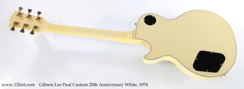 Gibson Les Paul Custom 20th Anniversary White, 1974 Full Rear View