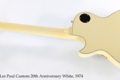 Gibson Les Paul Custom 20th Anniversary White, 1974 Full Rear View