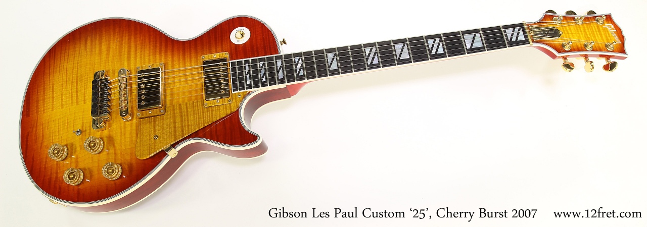 Gibson Les Paul Custom 25 Cherry Burst 2007 Full Front View