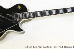 Gibson Les Paul Custom 1954 VOS Reissue Black, 1992   Full Front View