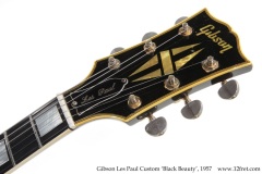 Gibson Les Paul Custom 'Black Beauty', 1957 Head Front View