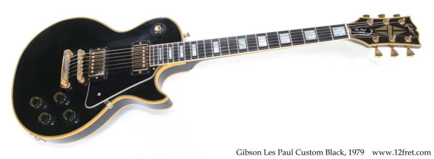 Gibson Les Paul Custom Black, 1979 Full Front View