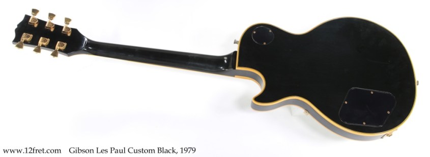 Gibson Les Paul Custom Black, 1979 Full Rear View