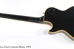 Gibson Les Paul Custom Black, 1979 Full Rear View