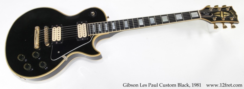 Gibson Les Paul Custom Black, 1981 Full Front View