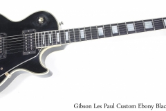 Gibson Les Paul Custom Ebony Black, 1988 Full Front View