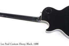 Gibson Les Paul Custom Ebony Black, 1988 Full Rear View