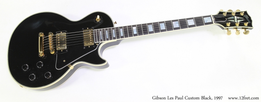 Gibson Les Paul Custom Black, 1997 Full Front View