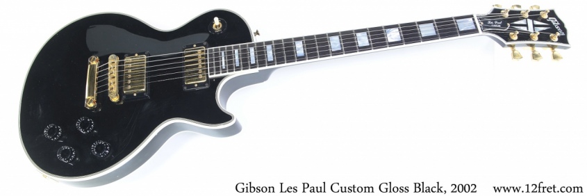 Gibson Les Paul Custom Gloss Black, 2002 Full Front View