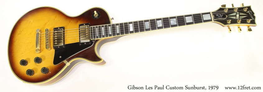 Gibson Les Paul Custom Sunburst, 1979 Full Front View