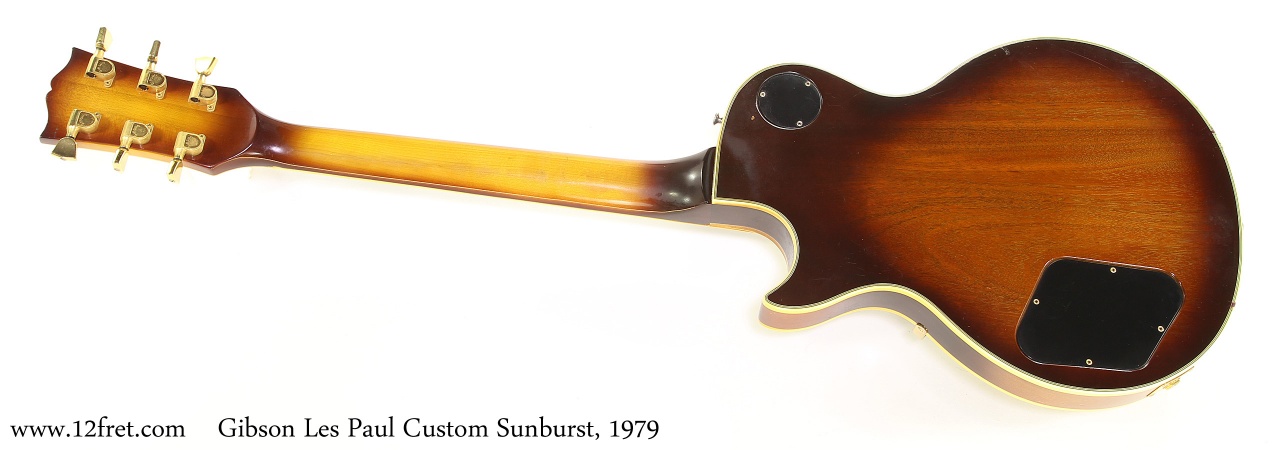 Gibson Les Paul Custom Sunburst, 1979 Full Rear View