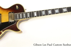 Gibson Les Paul Custom Sunburst, 1979 Full Front View