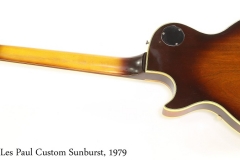 Gibson Les Paul Custom Sunburst, 1979 Full Rear View