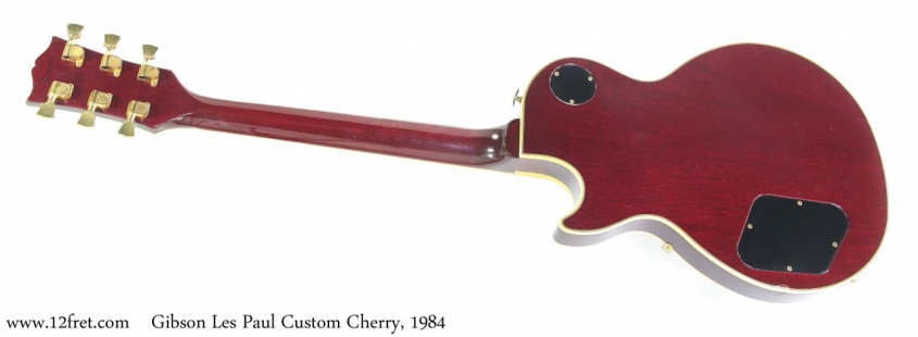 Gibson Les Paul Custom Cherry, 1984 Full Rear View