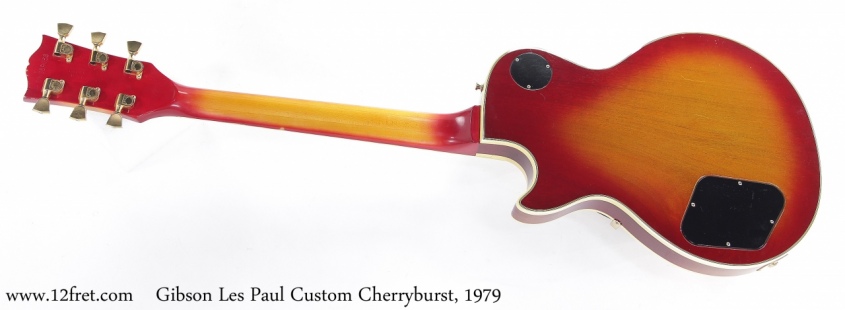 Gibson Les Paul Custom Cherryburst, 1979 Full Rear View