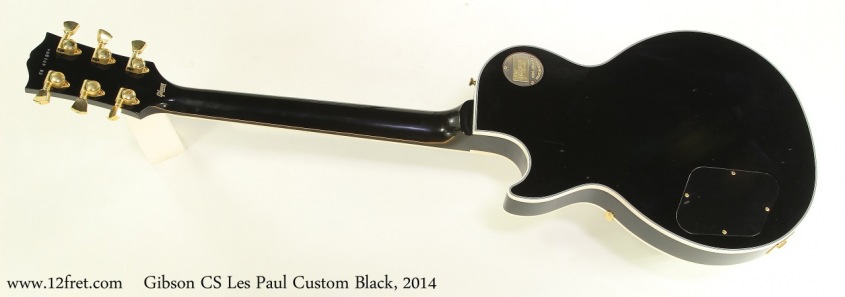 Gibson CS Les Paul Custom Black, 2014 Full Rear View