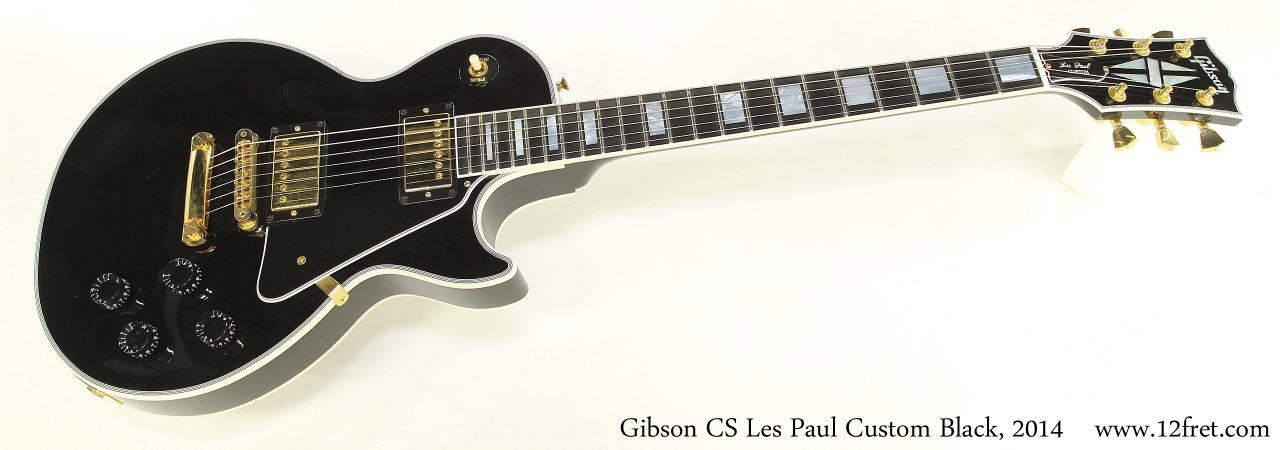 Gibson CS Les Paul Custom Black, 2014 Full Front View