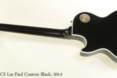 Gibson CS Les Paul Custom Black, 2014 Full Rear View