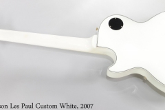 Gibson Les Paul Custom White, 2007 Full Rear View