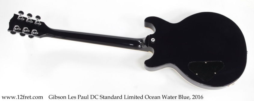 Gibson Les Paul DC Standard Limited Ocean Water Blue, 2016 Full Rear View