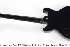 Gibson Les Paul DC Standard Limited Ocean Water Blue, 2016 Full Rear View