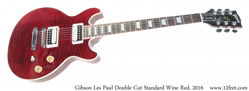 Gibson Les Paul Double Cut Standard Wine Red, 2016 Full Front View