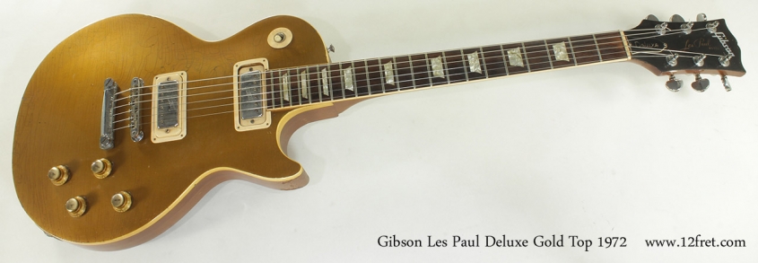 Gibson Les Paul Deluxe Gold Top 1972 full front view