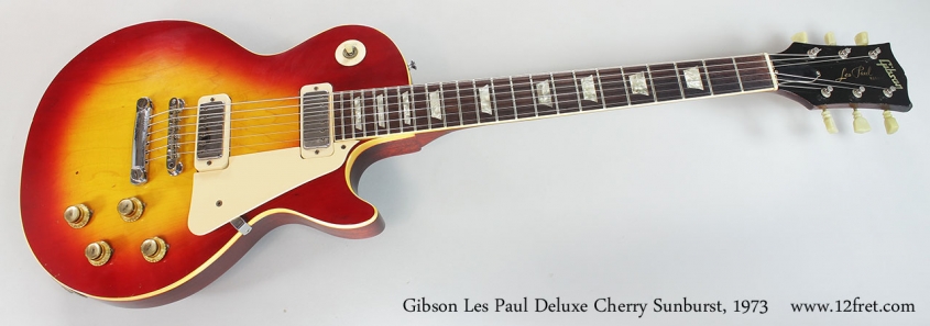 Gibson Les Paul Deluxe Cherry Sunburst, 1973 Full Front View