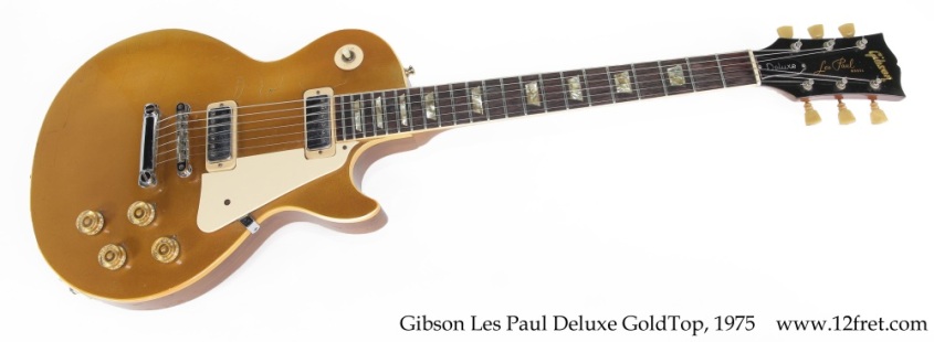 Gibson Les Paul Deluxe GoldTop, 1975 Full Front View
