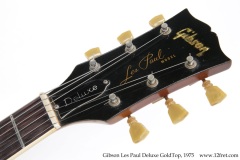 Gibson Les Paul Deluxe GoldTop, 1975 Head Front View
