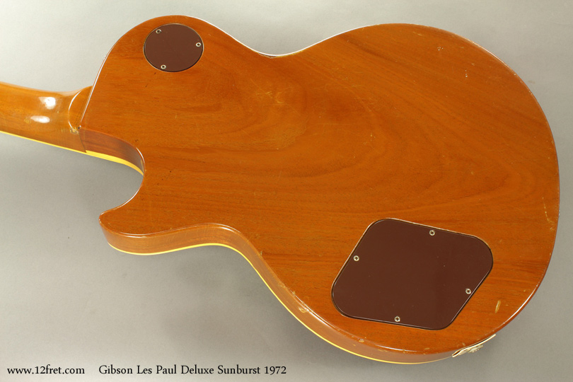 Gibson Les Paul Deluxe Sunburst 1972 back