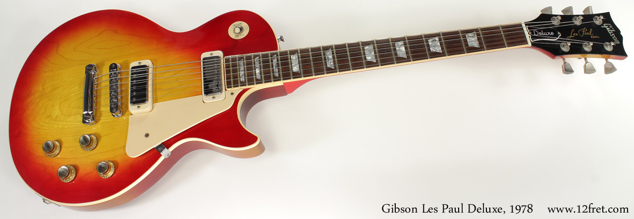 Gibson Les Paul Deluxe Sunburst 1978 full front view